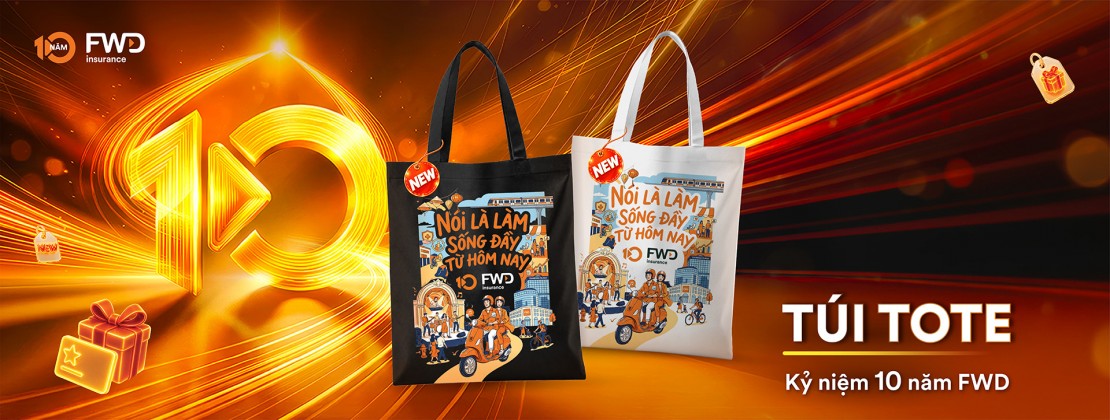 Banner Túi Tote 10 Năm