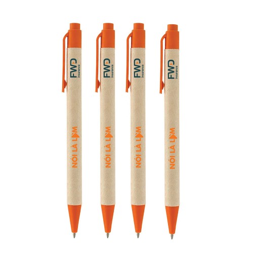 BỘ BÚT BI GIẤY KRAFT (5 bút)