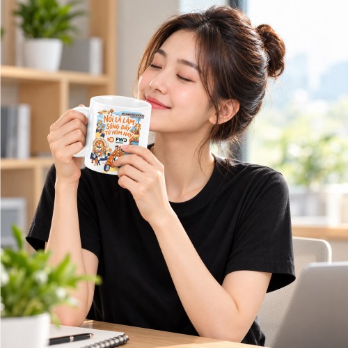 LY SỨ KỶ NIỆM 10 NĂM (TRẮNG) 