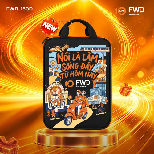 TÚI ĐỰNG LAPTOP KỶ NIỆM 10 NĂM (ĐEN)