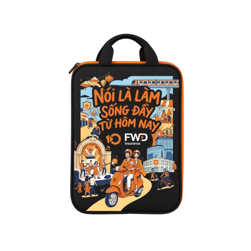 TÚI ĐỰNG LAPTOP KỶ NIỆM 10 NĂM (ĐEN)
