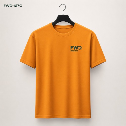 ÁO THUN CỔ TRÒN CAM